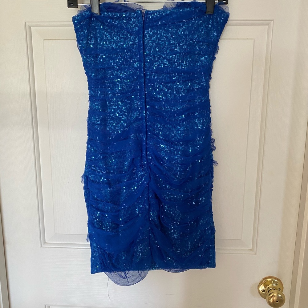 💚💙Blue Green Sequin Dress, size 5/6💙💚 - Picture 4 of 4